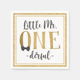Lilla mr One Derful 1st Birthday Napkins Pappersservett