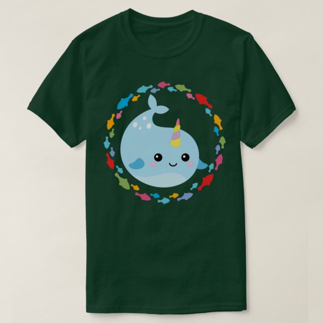 Lilla narwhale-val 2 t shirt (Design framsida)