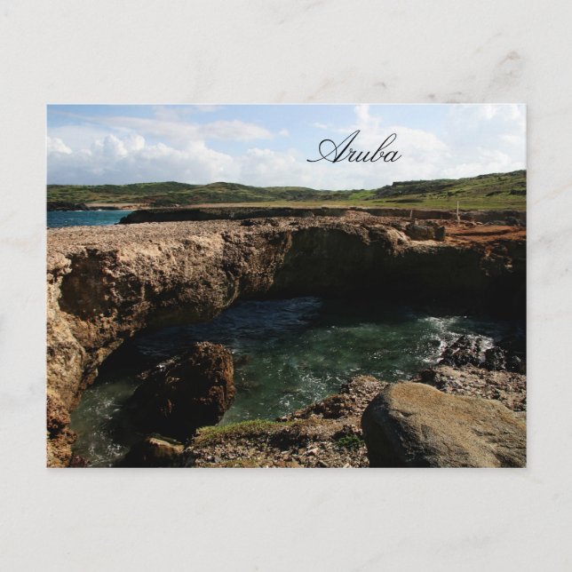 Lilla naturliga överbryggar i Aruba Vykort (Framsida)