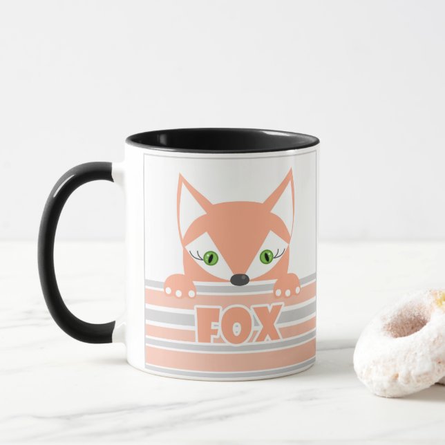Lilla nyfiken Fox. Mugg (Med munk)