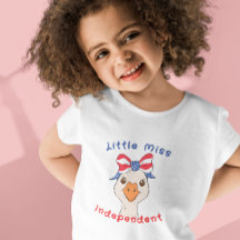Lilla oberoende gås med patriotisk rosett