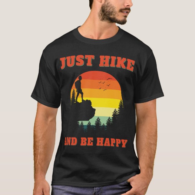 Lilla och vara Lycklig och döda honom utomhus T Shirt (Framsida)