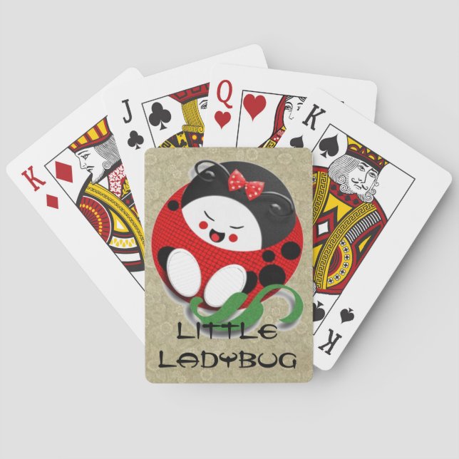 Lilla Oriental Ladybug Spel Kort (Baksidan)