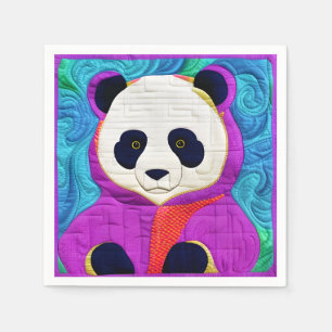 Lilla Panda - Quilt-like Design Pappersservett