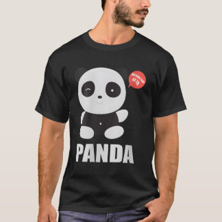 Lilla Panda säger aldrig nej till panda T Shirt