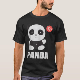 Lilla Panda säger aldrig nej till panda T Shirt