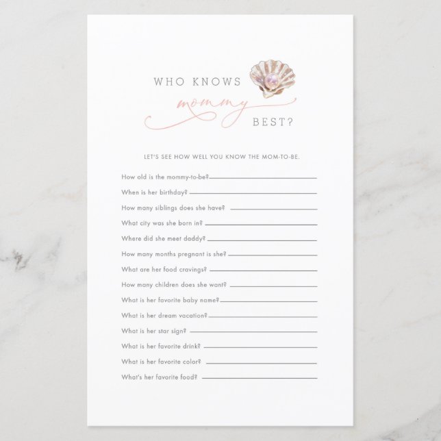 Lilla pärlan under havet vem vet vem som är mammas (Framsida)