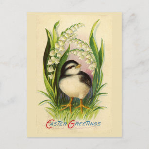 Lilla Påsk Bird Vintage Postcard Helg Vykort