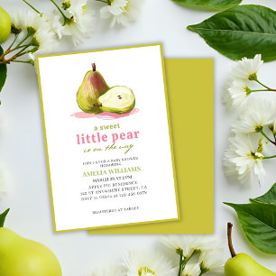 Lilla Pear är på väg att duscha babytemat. Inbjudningar