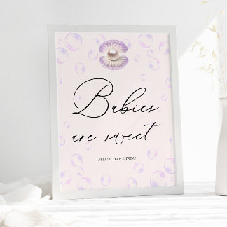 Lilla Pearl Spädbarn är sötbabyskor Poster