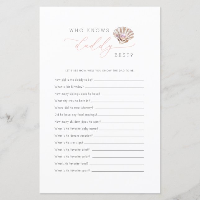 Lilla Pearl under sjön som känner pappa Best Game (Framsida)