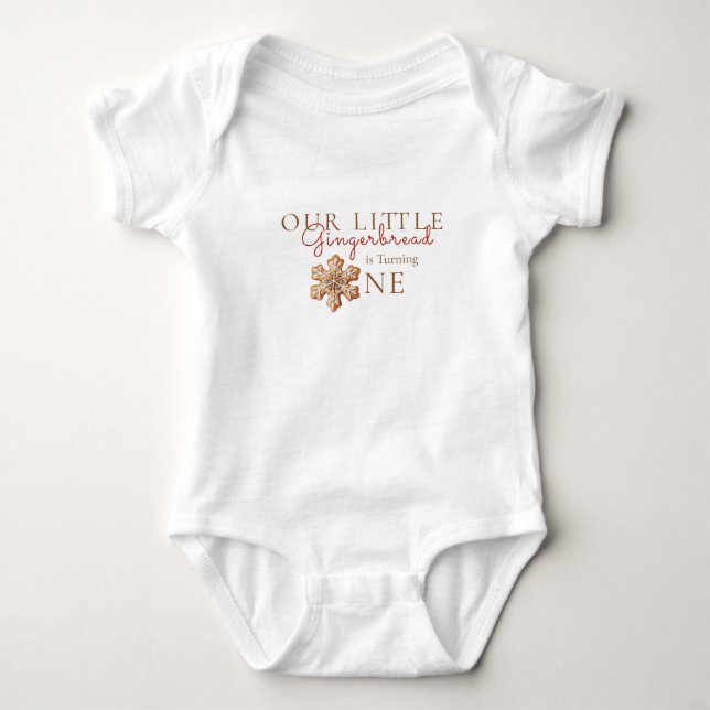 Lilla pepparkaka fyller år t shirt (Framsida)