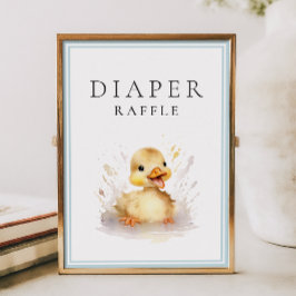 Lilla petig babystöld Diaper Raffle Poster