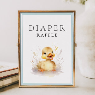 Lilla petig babystöld Diaper Raffle Poster