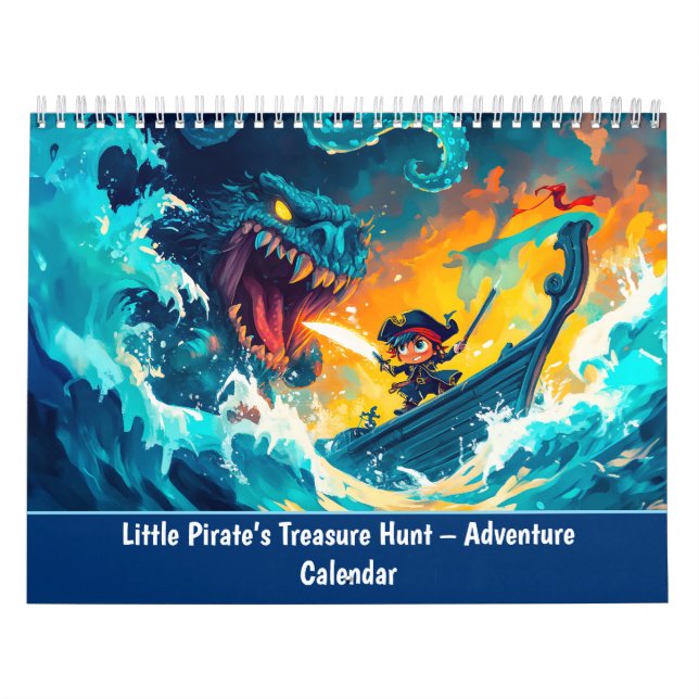 Lilla Piratens Skattjakt – Äventyrs Kalender (Omslag)