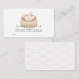 Lilla podekalbabyskor Diaper Raffle Biljett Tilläggskort