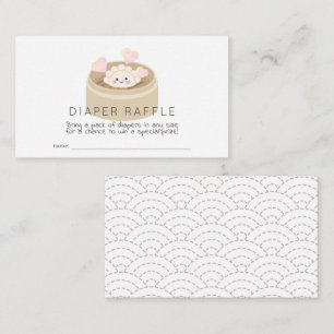 Lilla podekalbabyskor Diaper Raffle Biljett Tilläggskort