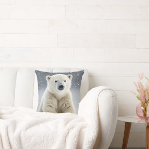 Lilla polar björn kudde
