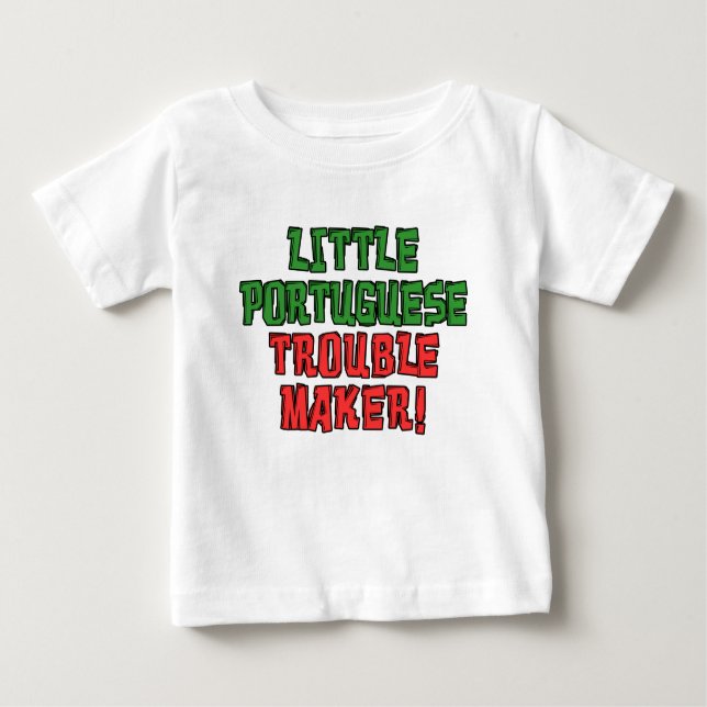 Lilla portugisiska Trouble Maker T-shirt (Framsida)