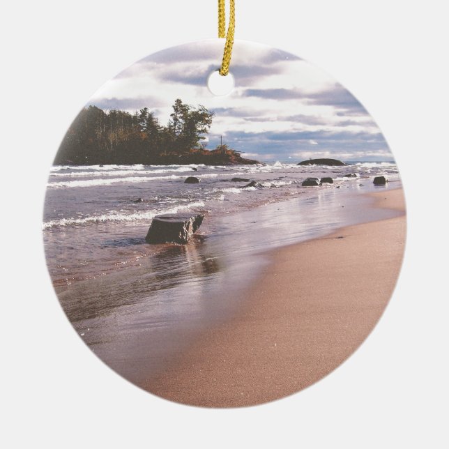 Lilla Presque Isle Julgransprydnad Keramik (Framsidan)