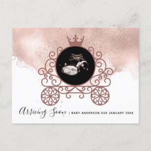 Lilla Princess Sonogram Gravid Announcement  Helg Vykort