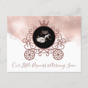 Lilla Princess Sonogram Gravid Announcement  Helg Vykort