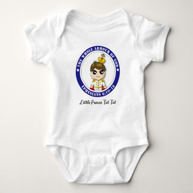 Lilla prinsen Tat Tat Baby Jersey Onesie T Shirt (Framsida)