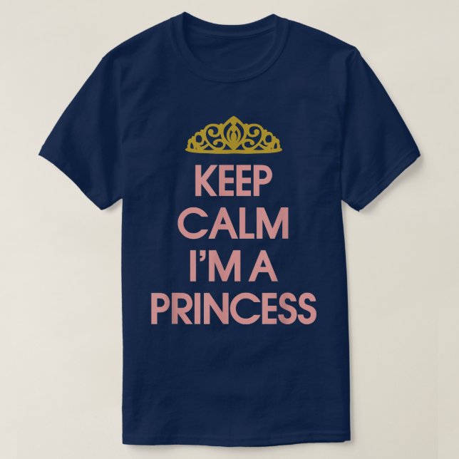 Lilla prinsessan, Behålla Lugn jag är prinsessa T Shirt (Design framsida)