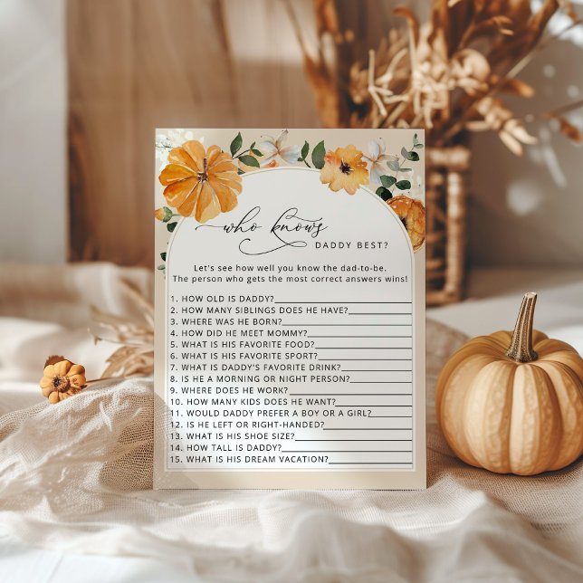 Lilla pumpa som känner pappa bäst. (Skapare uppladdad)