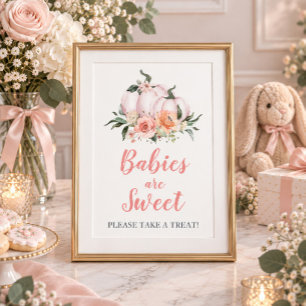 Lilla pumpabebisar är söta poster