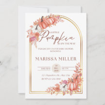 Lilla pumpan är på väg Inbjudan