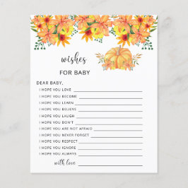 Lilla pumpfall önskemål för baby