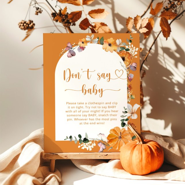 Lilla pumpfall Säg inte att baby Poster (Skapare uppladdad)