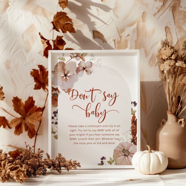Lilla pumpfall Säg inte att baby Poster (Skapare uppladdad)