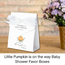 Lilla Pumpkin är på väg som Baby Shower Presentaskar