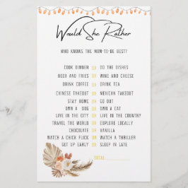 Lilla Pumpkin är på vägen till höstens babydusch Flygblad