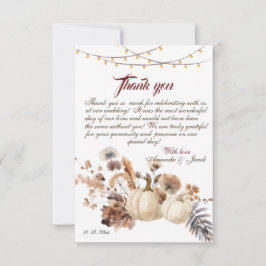 Lilla Pumpkin är på vägen till höstens babydusch Tack Kort