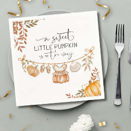 Lilla Pumpkin är på Way Baby Shower Pappersservett