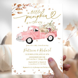 Lilla Pumpkin Budget Girl Baby Shower-inbjudan Flygblad