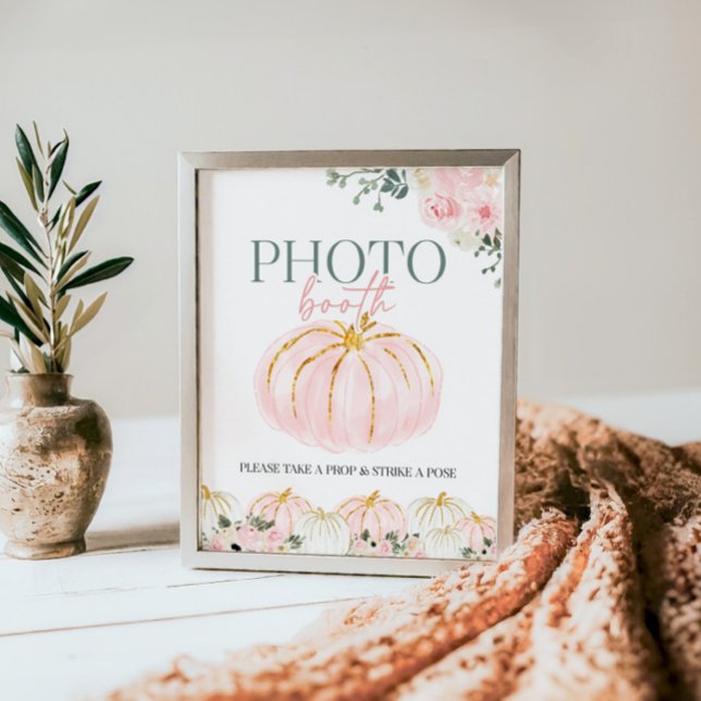 Lilla Pumpkin förstafödelsetecken för fotobåge Poster (Skapare uppladdad)
