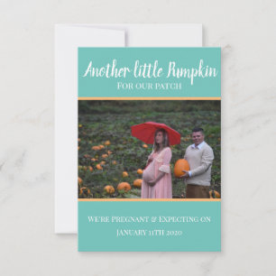 Lilla Pumpkin Gravid-aviseringskort