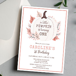 Lilla Pumpkin håller på att bli en födelsedag Inbjudningar