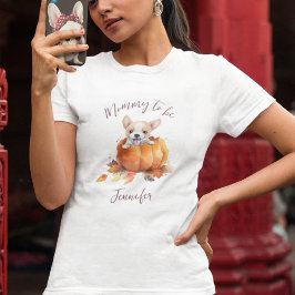 Lilla Pumpkin Mamma att bli T Shirt