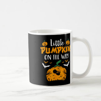 Lilla Pumpkin på Halloween Witch Pregnanc Kaffemugg
