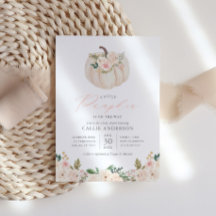 Lilla Pumpkin på Way Blommigt Girl Baby Shower