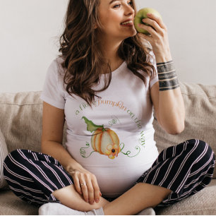 Lilla Pumpkin på Way Fall Mamma-to-be T-Shirt