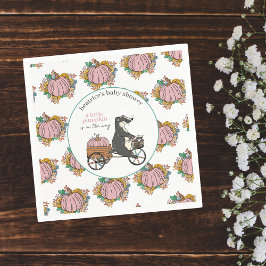 Lilla Pumpkin på Way Girl Baby Shower Pappersservett