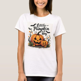Lilla Pumpkin på Way Halloween-Graviden T Shirt