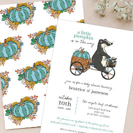 Lilla Pumpkin på Way Par Boy Baby Shower Inbjudningar