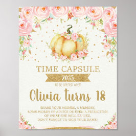Lilla Pumpkin Time Capsule Poster Sign